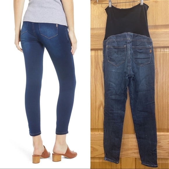 1822 Denim Butter Ankle Skinny Maternity Jeans - Picture 2 of 8